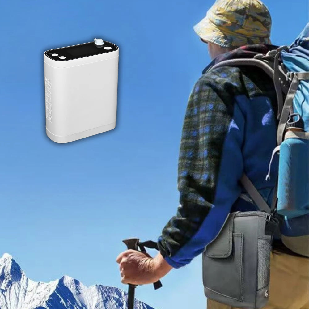 POC-12 Portable 1-6L Pulse 5 Hours Battery Oxygen Concentrator, CE-Approved