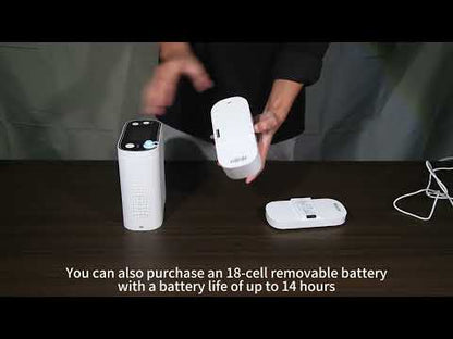 POC-12 Portable 1-6L Pulse 5 Hours Battery Oxygen Concentrator, CE-Approved